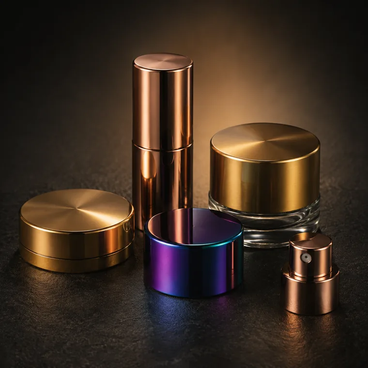 PVD coated beauty and cosmetic metal components