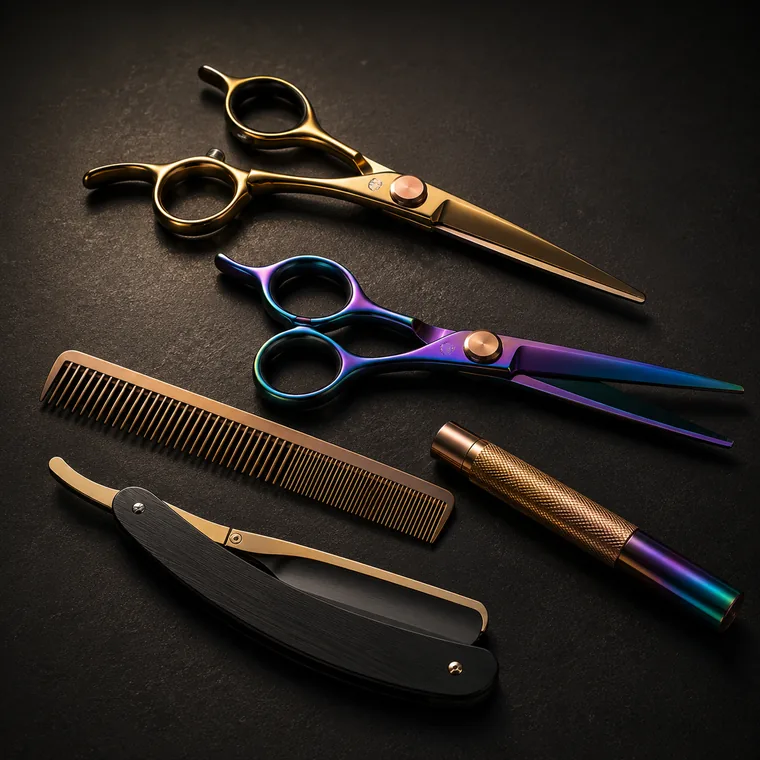 PVD coated grooming tools and accessories